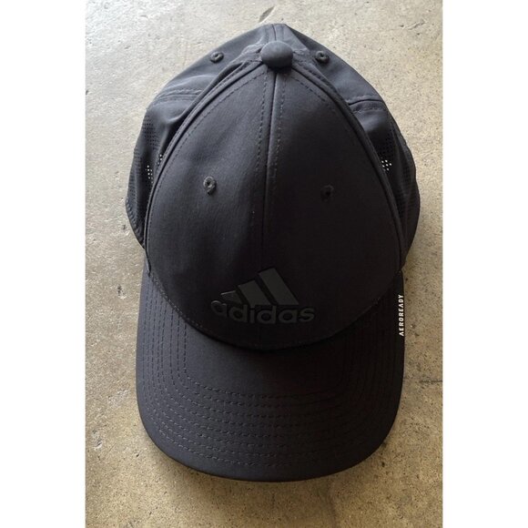ADIDAS Men’s Sz S/M Hat Adjustable Fit One-Size Aeroready Black Activewear - Picture 7 of 8